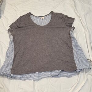 Fun Two-Tone Blouse Anthropologie